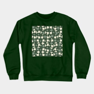 Green Clover Checkers Crewneck Sweatshirt